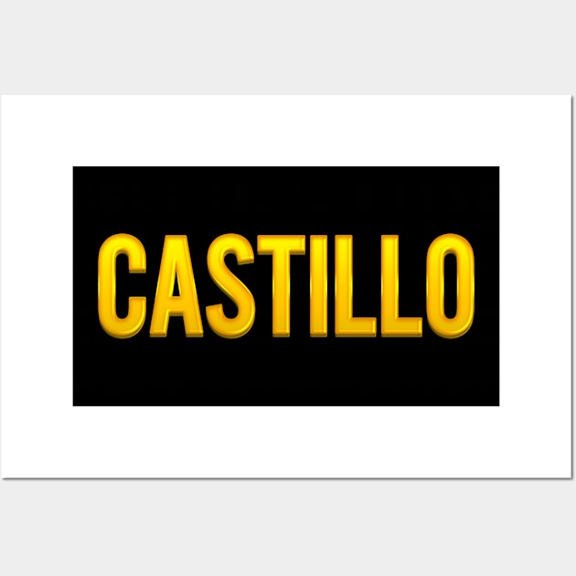 Castillo Family Name Wall Art by xesed